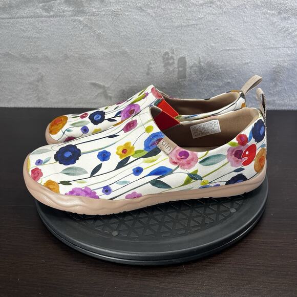 UIN Womens Size 10.5 RICH BLOOMS TOLEDO Slip On Shoes Canvas Casual Loafer - Picture 3 of 10